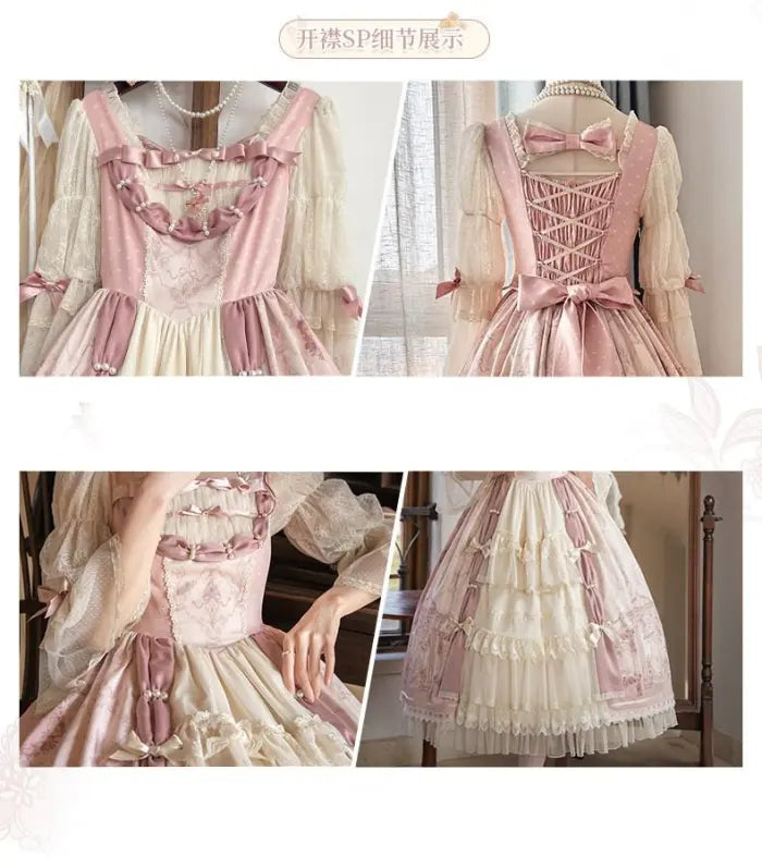 Rococo Retro Palace-Print Lolita OP Dress - image 11