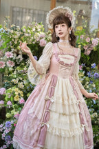 Rococo Retro Palace-Print Lolita OP Dress - image 17