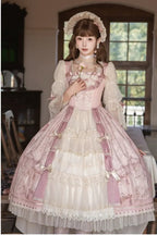 Rococo Retro Palace-Print Lolita OP Dress - image 18