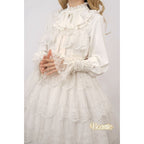 Four Season Blooming Flower Striped Jacquard Lolita Blouse - image 34