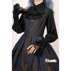 Four Season Blooming Flower Striped Jacquard Lolita Blouse - image 40