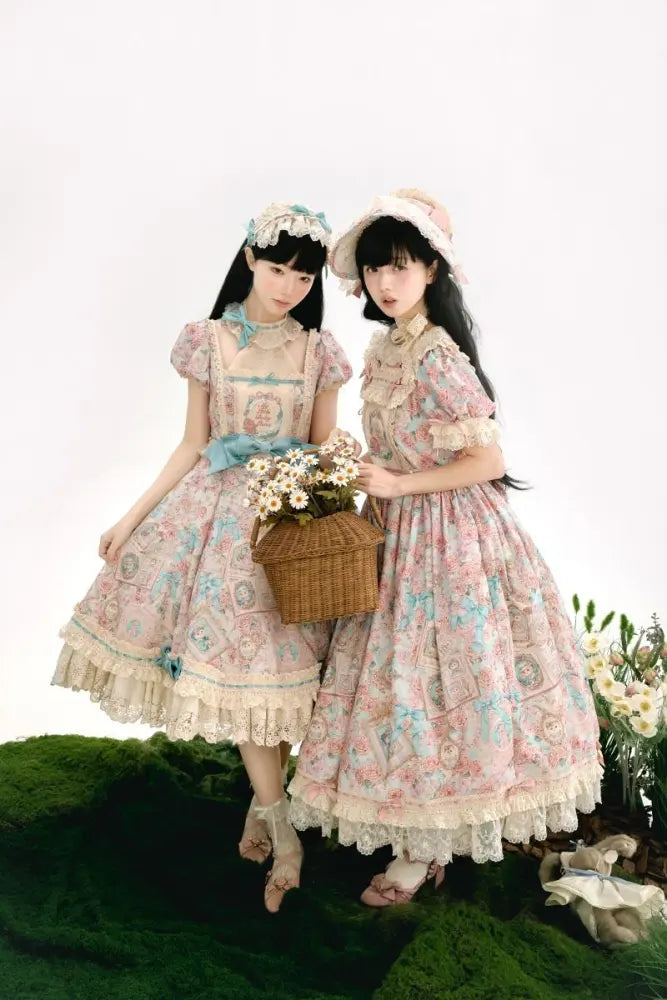 My Little Baby Luna Print Lolita OP, Apron & Sets - image 1