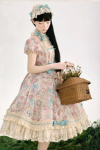 My Little Baby Luna Print Lolita OP, Apron & Sets - image 4