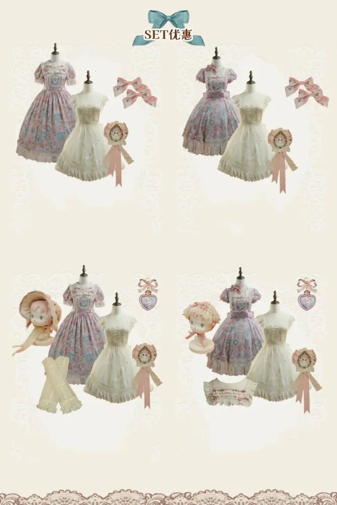 My Little Baby Luna Print Lolita OP, Apron & Sets - image 9