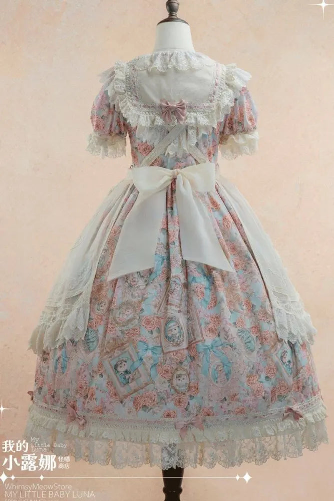 My Little Baby Luna Print Lolita OP, Apron & Sets - image 15