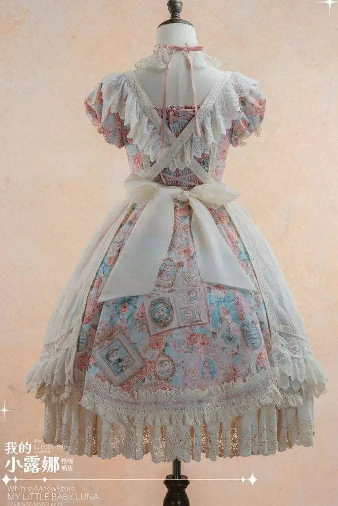 My Little Baby Luna Print Lolita OP, Apron & Sets - image 17