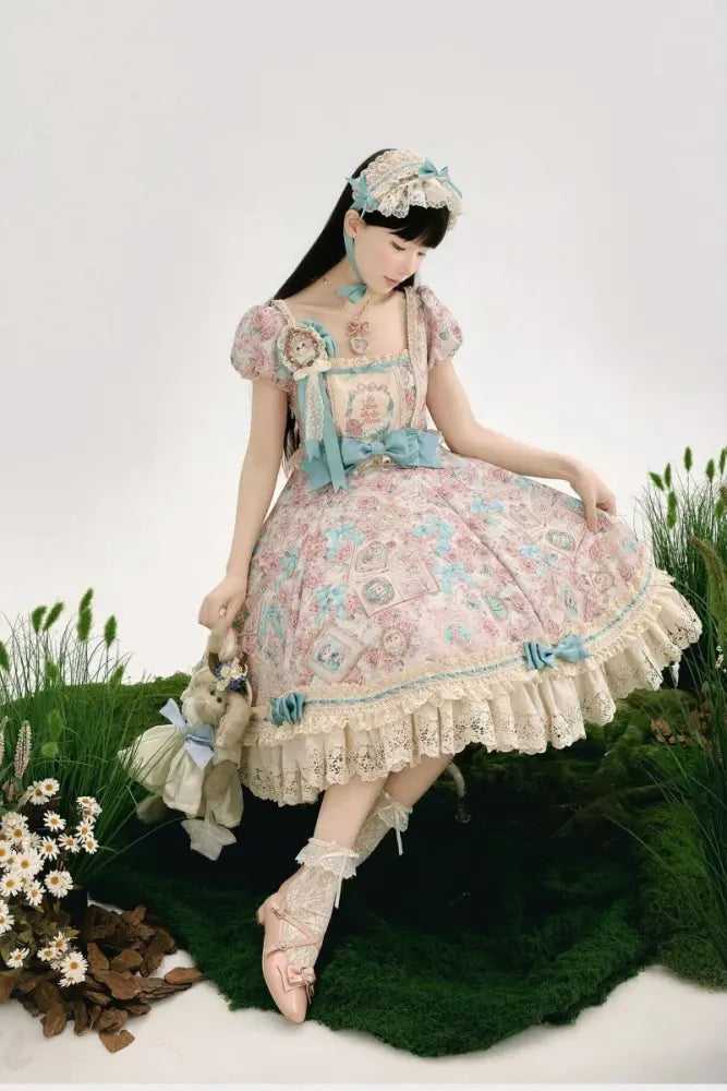 My Little Baby Luna Print Lolita OP, Apron & Sets - image 24