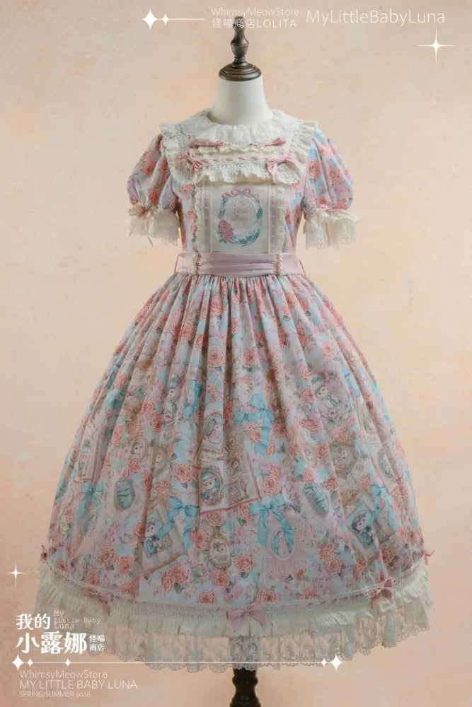 My Little Baby Luna Print Lolita OP, Apron & Sets - image 26