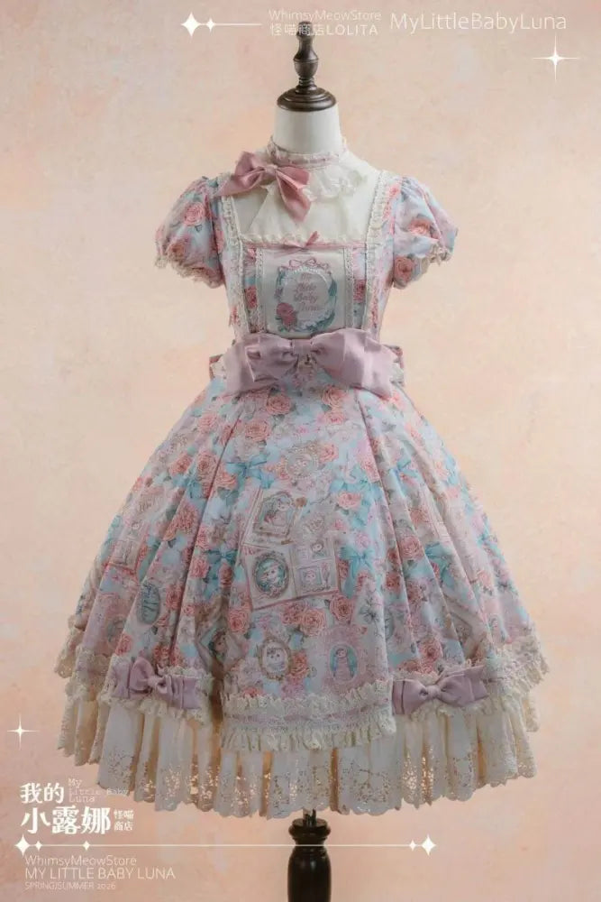 My Little Baby Luna Print Lolita OP, Apron & Sets - image 27