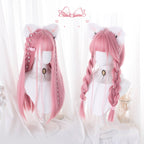69cm Pink Straight Lolita Wig - image 4