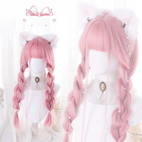 69cm Pink Straight Lolita Wig - image 1