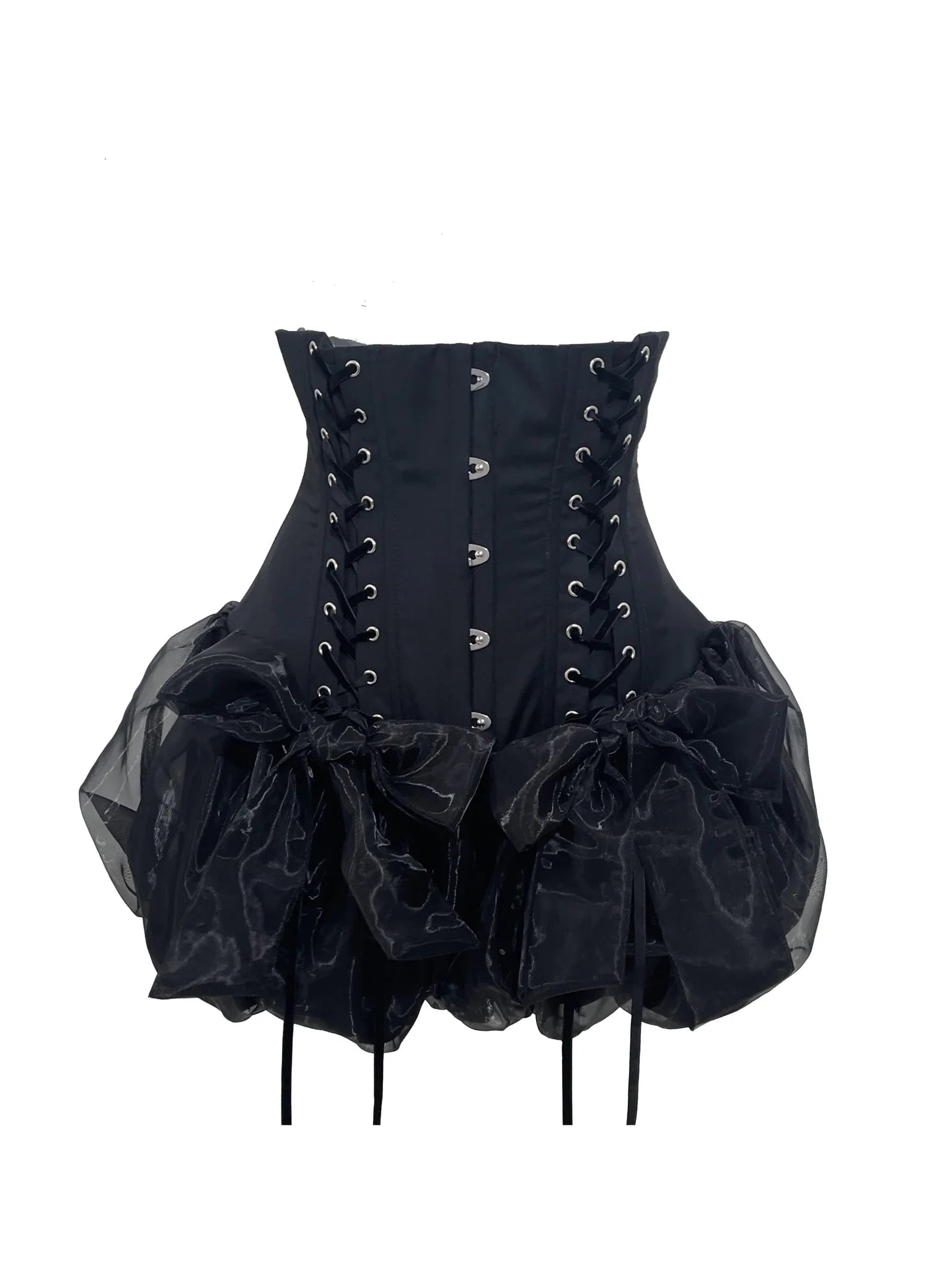 WONKA Gothic Lolita Black Top & Shorts Set - image 11