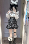 Plaid Lover Girly Top and Plaid Skirt Collection - image 2