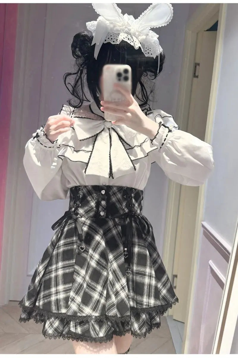 Plaid Lover Girly Top and Plaid Skirt Collection - image 6
