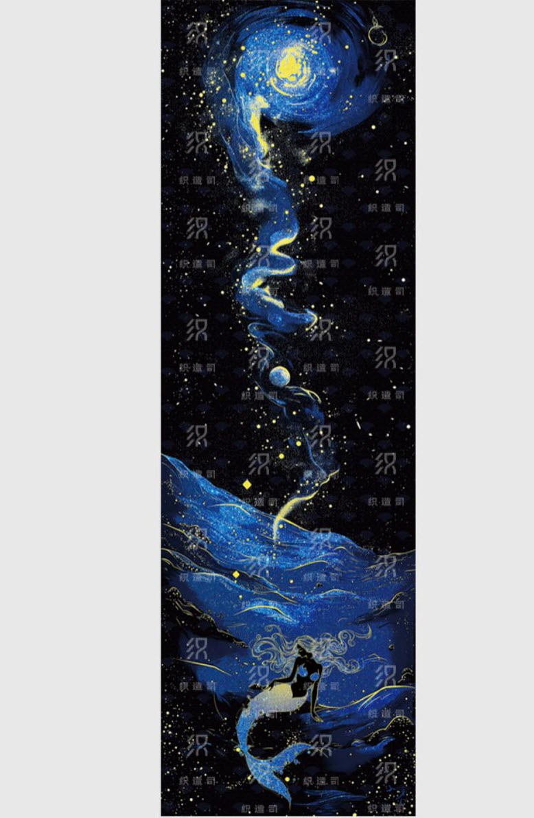 Mermaid Under the Galaxy Sea Qi Lolita Sweater, Blouses and Skirt - image 15