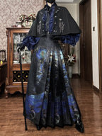 Mermaid Under the Galaxy Sea Qi Lolita Sweater, Blouses and Skirt - image 25