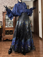 Mermaid Under the Galaxy Sea Qi Lolita Sweater, Blouses and Skirt - image 26
