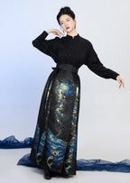 Mermaid Under the Galaxy Sea Qi Lolita Sweater, Blouses and Skirt - image 29