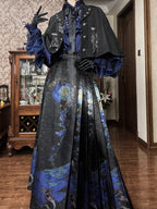 Mermaid Under the Galaxy Sea Qi Lolita Sweater, Blouses and Skirt - image 31