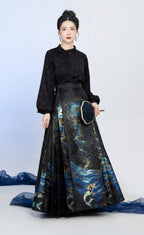 Mermaid Under the Galaxy Sea Qi Lolita Sweater, Blouses and Skirt - image 34