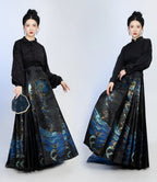 Mermaid Under the Galaxy Sea Qi Lolita Sweater, Blouses and Skirt - image 35