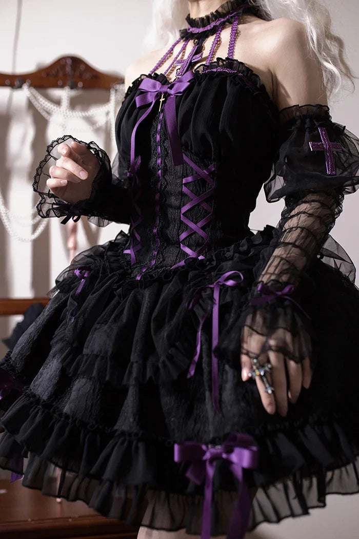 Cross Maiden Gothic Lolita JSK detail 17