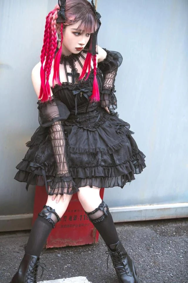 Cross Maiden Gothic Lolita JSK detail 28