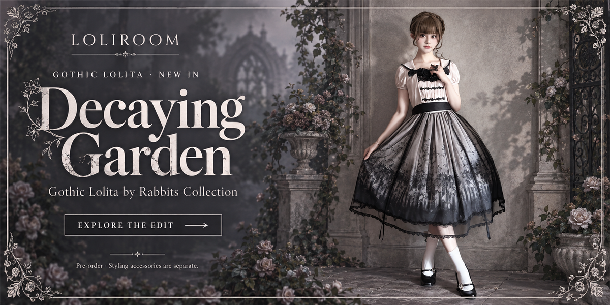 Decaying Garden sailor collar Gothic Lolita OP dress